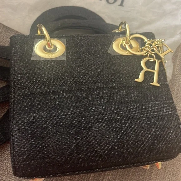 Dior Mini Bag in Black with Gold Details - Picture 13 of 14